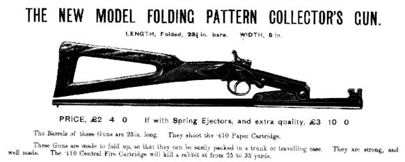 W.J. Jefferys Folding .410 Shotgun (1912)